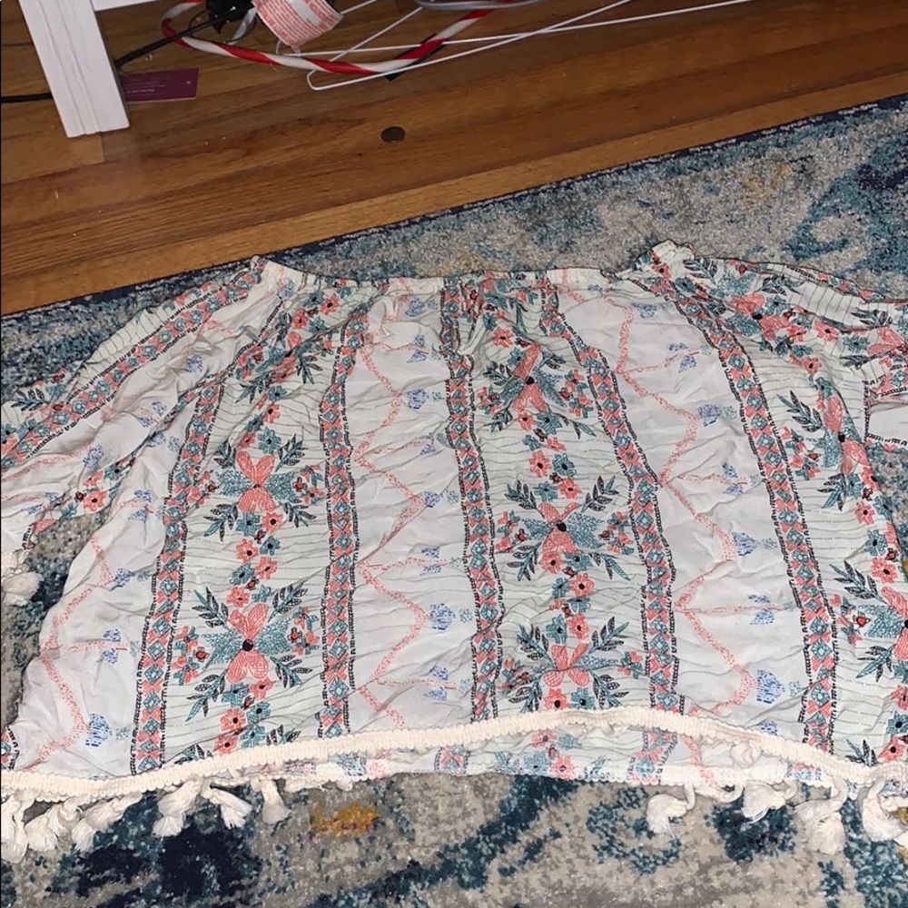 Flower print blouse